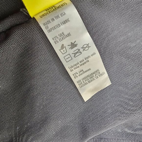 Noe Undergarments Size Small Black Silk Mesh Underwire Bodysuit - Picture 7 of 9